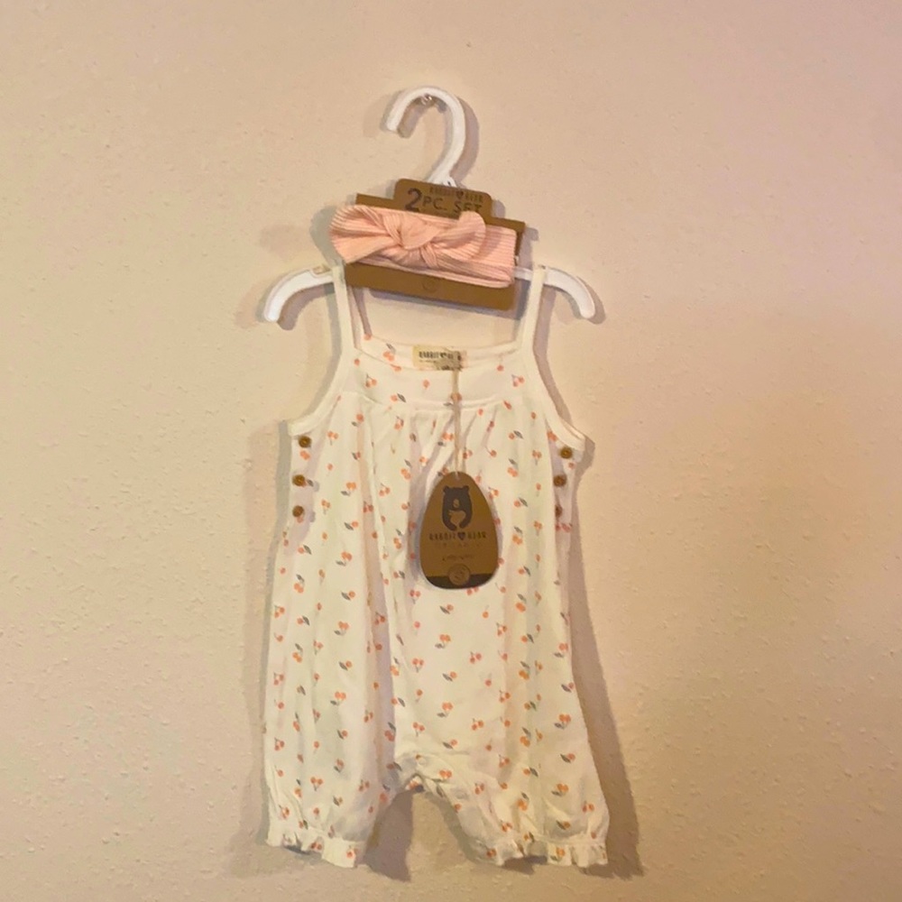 Girls one piece with headband